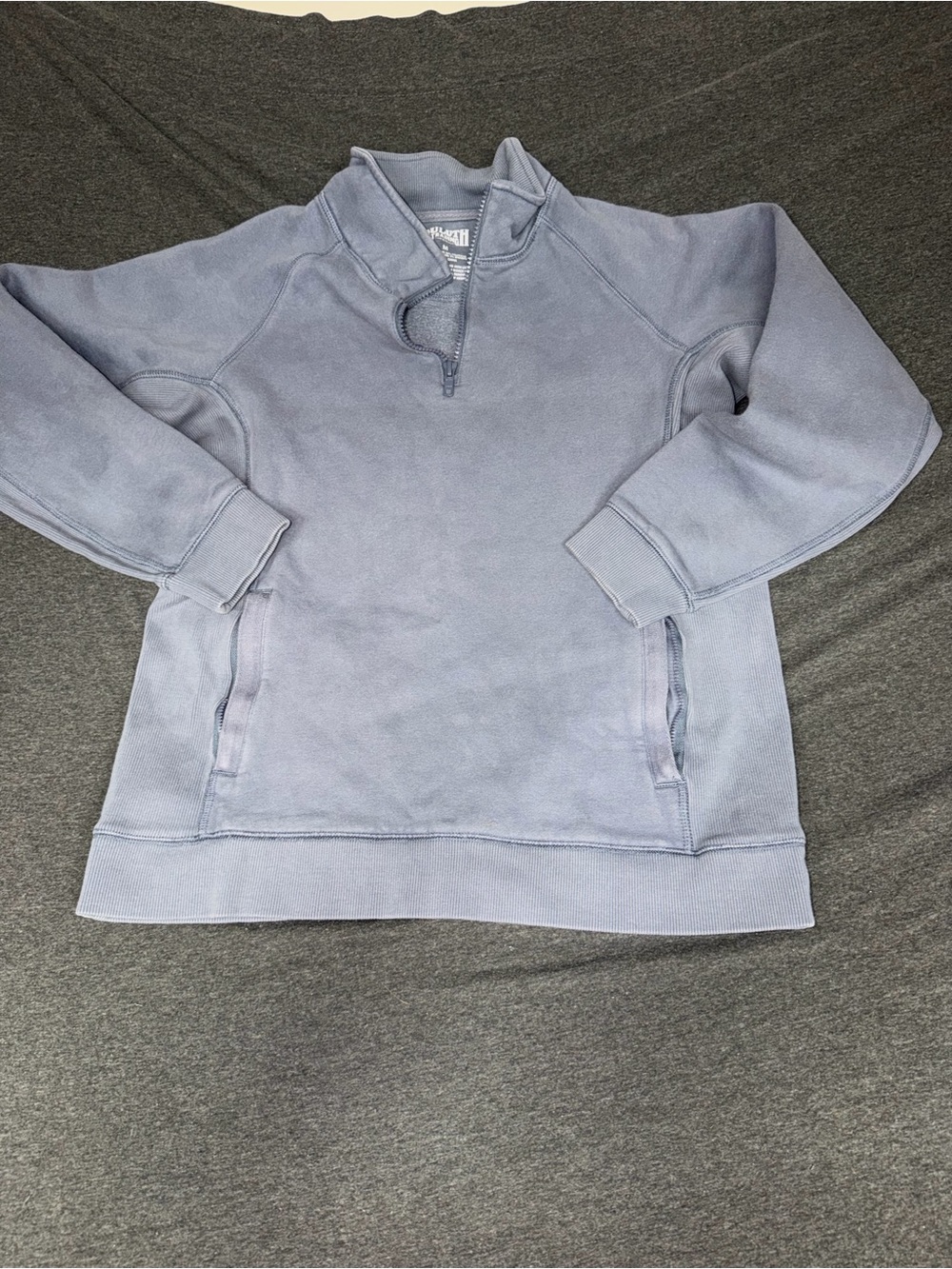 Women’s Duluth Trading Quarter-Zip Pullover Sweatshirt - Light Blue